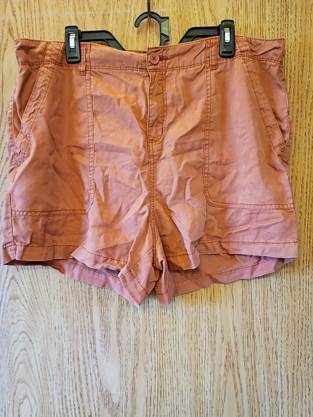 Women's Rust Lyocell Casual Shorts